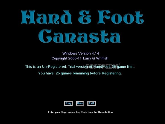 Hand Foot Canasta Demo screenshot