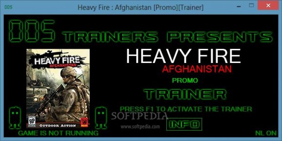 Heavy Fire: Afghanistan +1 Trainer for 1.0.0.1 screenshot