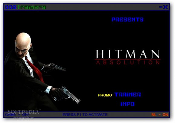 Hitman: Absolution +1 Trainer for 1.0.444.0 screenshot