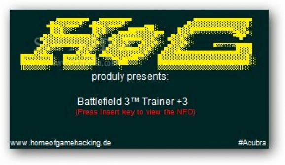 Battlefield 3 +3 Trainer screenshot