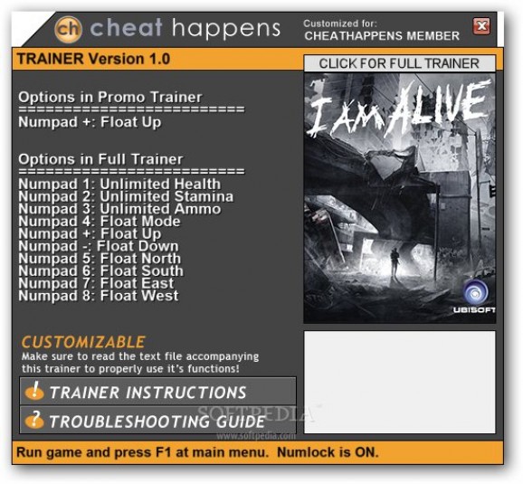 I Am Alive +1 Trainer screenshot