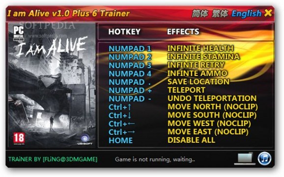 I am Alive +6 Trainer for 1.0 screenshot