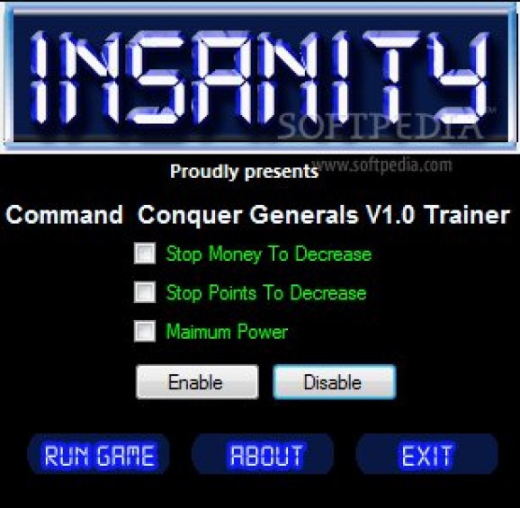 Command & Conquer Generals +3 Trainer for 1.0 screenshot