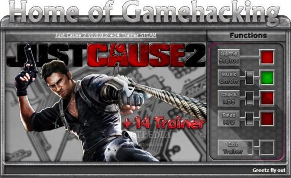 Just Cause 2 +14 Trainer for 1.002 Steam screenshot