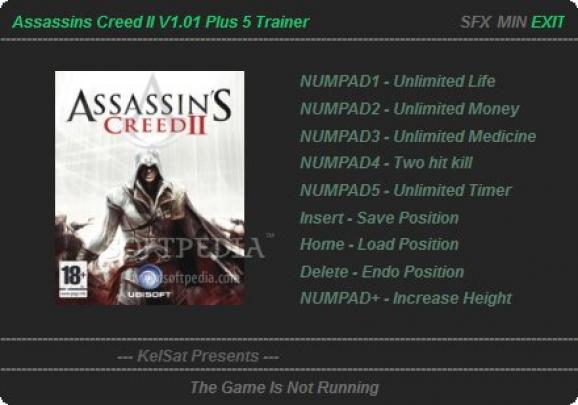Assassin's Creed 2 +5 Trainer for 1.01 screenshot