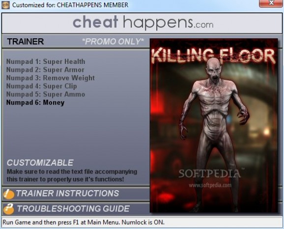 Killing Floor +1 Trainer screenshot