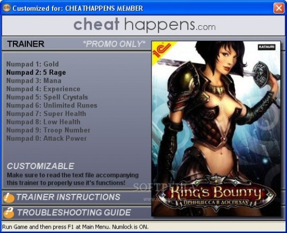 Kings Bounty: Armored Princess Trainer screenshot
