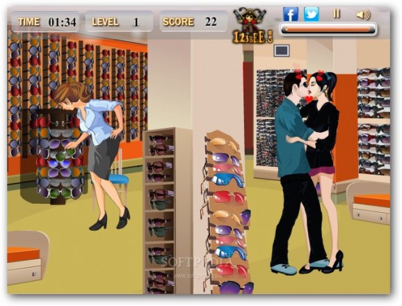 Kissing Shoppers screenshot