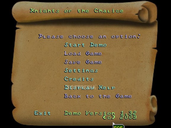 Knights of the Chalice Demo screenshot