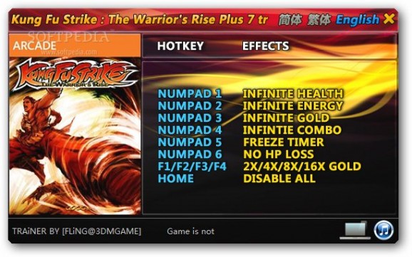 Kung Fu Strike: The Warrior's Rise +7 Trainer for 1.0 screenshot