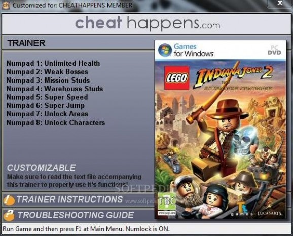 LEGO Indiana Jones 2: The Adventure Continues +8 Trainer screenshot