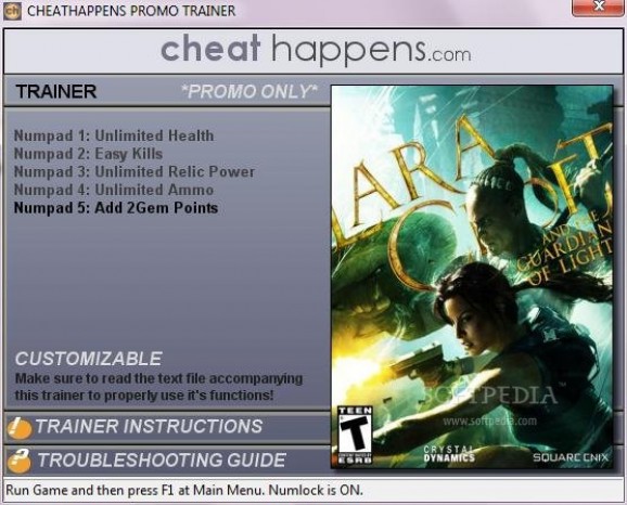 Lara Croft and the Guardian of Light Trainer +1 Trainer screenshot