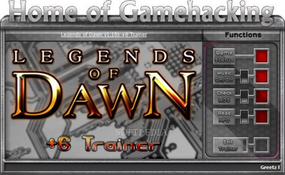 Legends of Dawn +6 Trainer for 1.10s screenshot