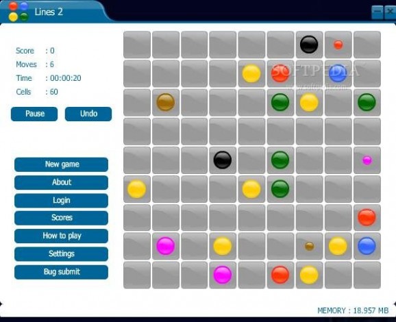 Lines Game screenshot