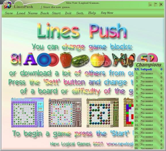 LinesPush Demo screenshot