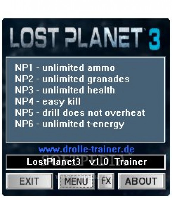 Lost Planet 3 +6 Trainer screenshot