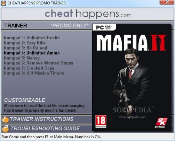 Mafia II +1 Trainer screenshot