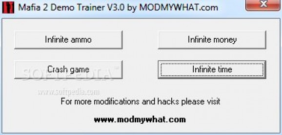 Mafia II +4 Trainer for Demo screenshot