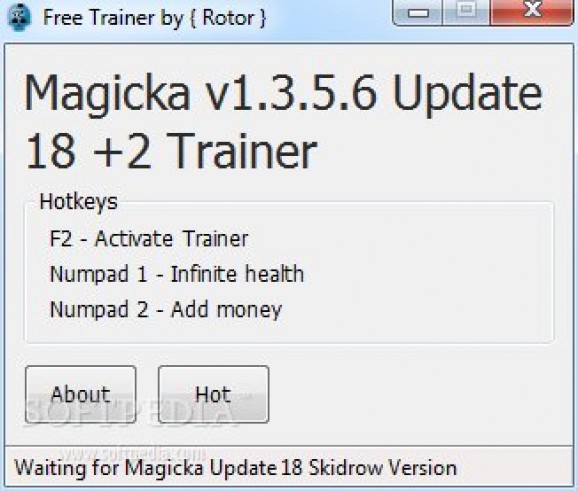 Magicka +2 Trainer for 1.3.5.6 screenshot