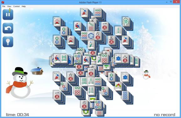 Mahjong Solitaire Winter Snowflake screenshot