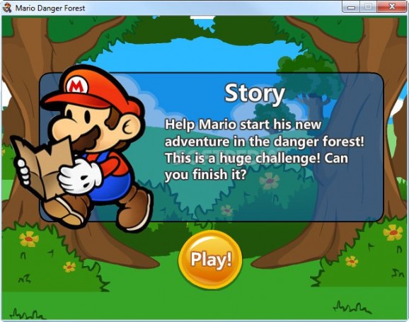 Mario Danger Forest screenshot