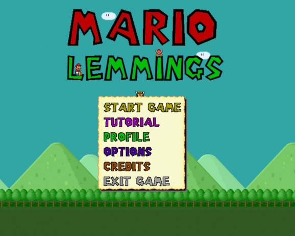 Mario Lemmings screenshot