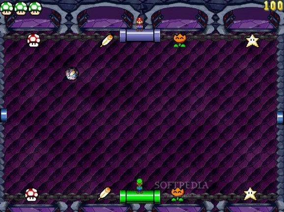 Mario & Luigi: Cooperative Pong screenshot