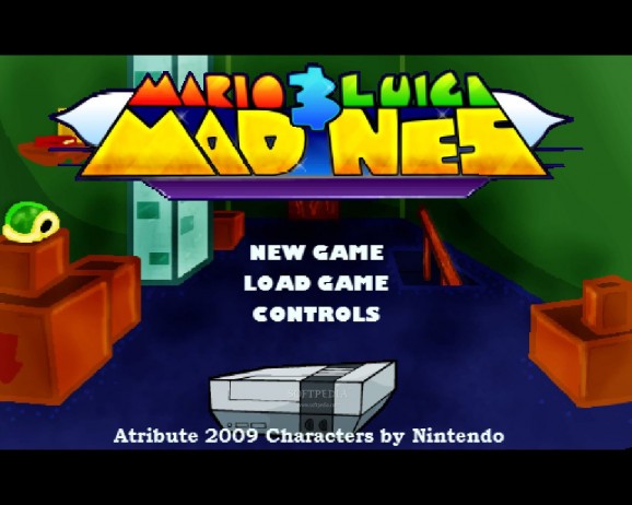 Mario and Luigi Mad NES screenshot