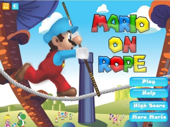 Mario on Rope screenshot
