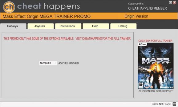 Mass Effect +1 Trainer for Origin screenshot