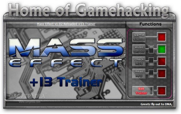 Mass Effect +13 Trainer for 1.02 screenshot