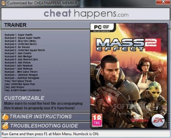 Mass Effect 2 +19 Trainer screenshot