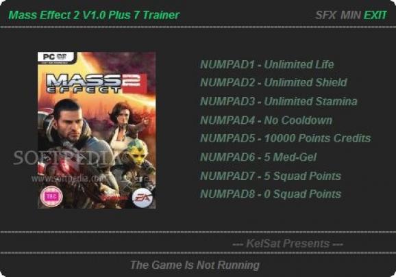 Mass Effect 2 +7 Trainer screenshot
