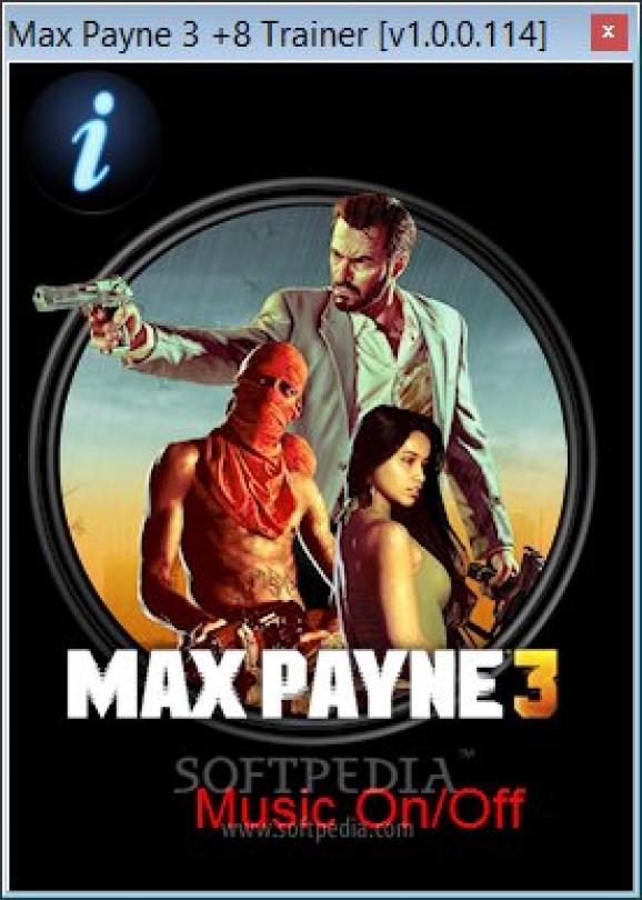 Max Payne 3 +8 Trainer for 1.0.0.114 screenshot
