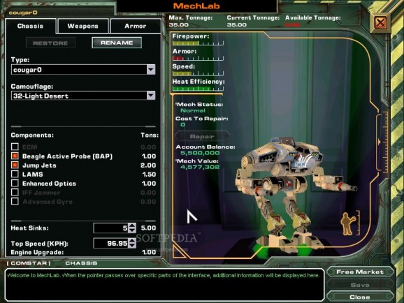 MechWarrior 4: Mercenaries Mission Editor screenshot