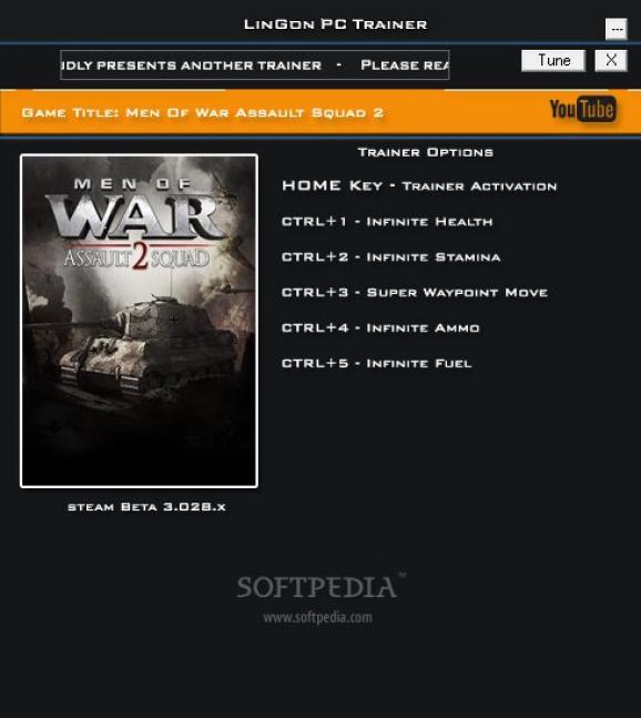 Men of War: Assault Squad 2 +5 Trainer for 3.028.2b screenshot