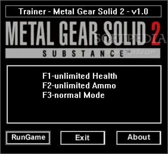 Metal Gear Solid 2 +2 Trainer screenshot