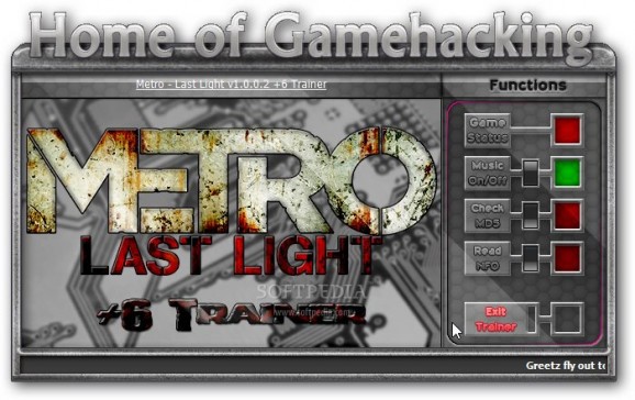 Metro: Last Light +6 Trainer for 1.002 screenshot