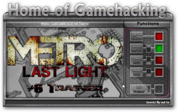 Metro: Last Light +6 Trainer for 1.0 screenshot