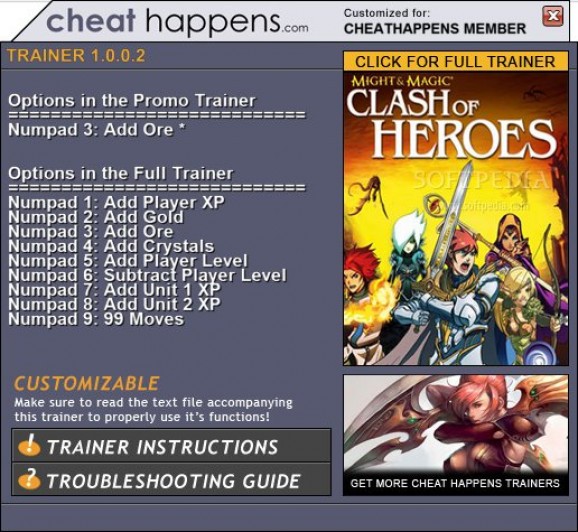 Might and Magic Clash of Heroes +1 Trainer screenshot