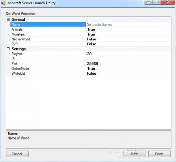 MineCraft Server Launch Utility screenshot