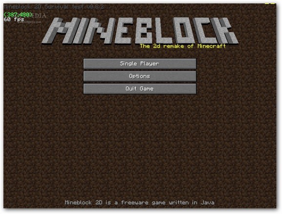 Mineblock 2D screenshot
