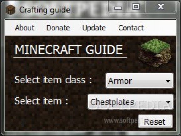 Minecraft Crafting Guide screenshot