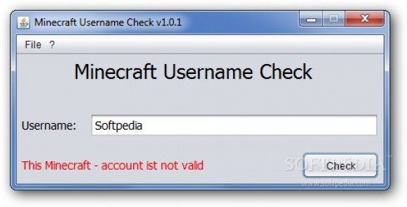 Minecraft Username Check screenshot