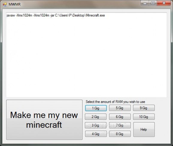 Minecraft with more RAM screenshot