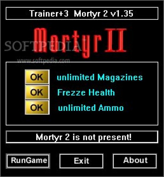 Mortyr 2 +3 Trainer for 1.35 screenshot