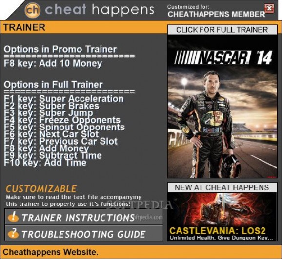 NASCAR '14 +1 Trainer screenshot