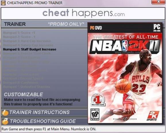 NBA 2K11 +1 Trainer screenshot