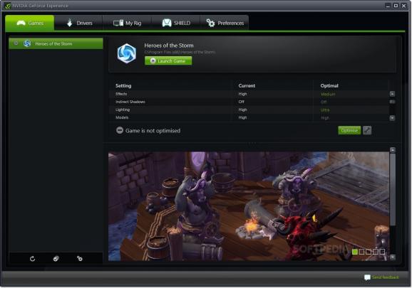 NVIDIA GeForce Experience screenshot