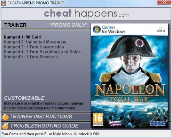 Napoleon: Total War +1 Trainer screenshot